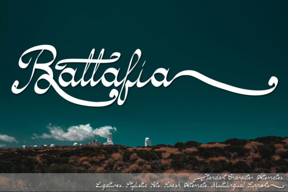 Battafia Font: Elegant Script for Crafters