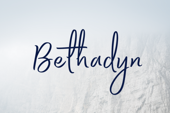 Bethadyn: A Creative Font for Web Design