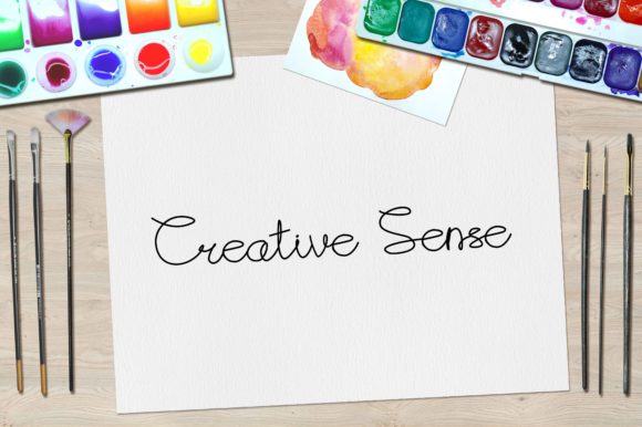 Creative Sense Font for Web Design
