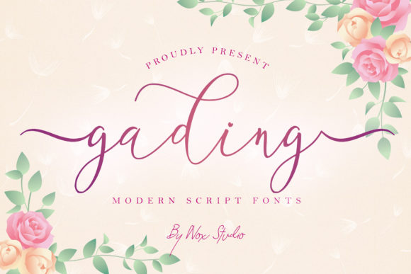 Gading: A Whimsical Script Font