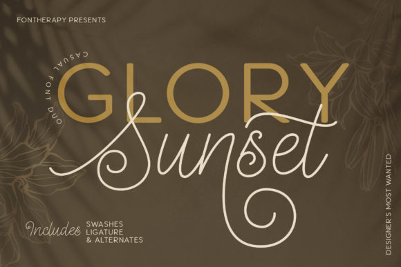 Glory Sunset: A Font That Elevates Your Brand