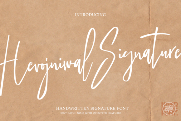 Hevojniwal Signature: A Refined Script Font