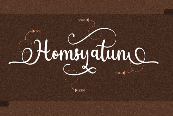 Homsyatun: A Flowing Handwritten Font