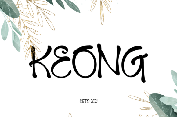 Keong: A Whimsical Font for Creative Projects