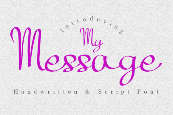 My Message Font for Business