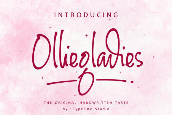 Olliegladies: A Joyful Font for Business Branding