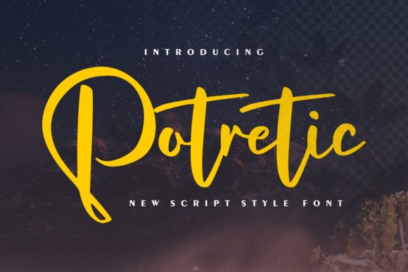 Potretic: A Classy Script Font for Web Design