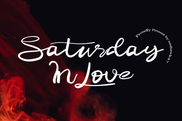 Saturday in Love Font for Business