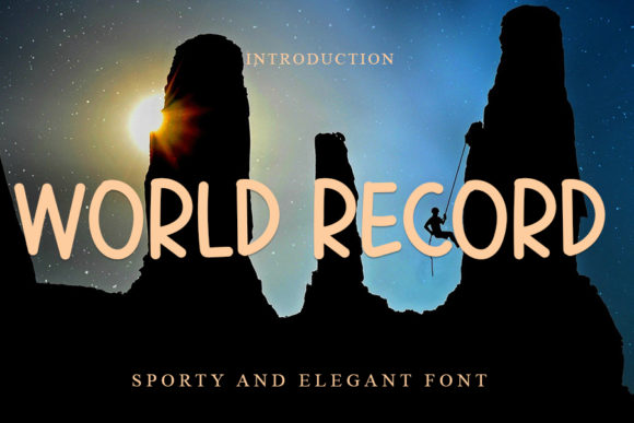 World Record Font for Business